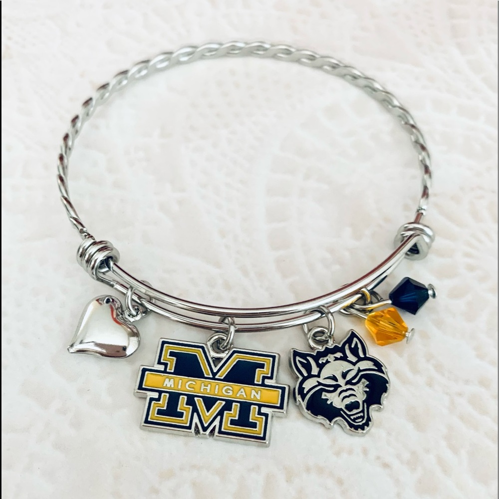 COPY - University Of Michigan Bangle Bracelet